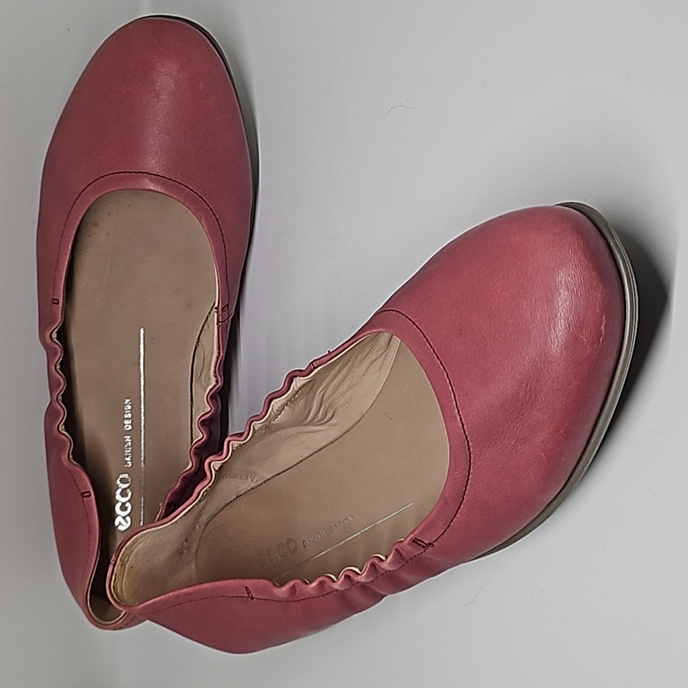 ECCO Incise Enchant pink/mauve Leather Ballerina Flat Women’s Size 38, 7.5